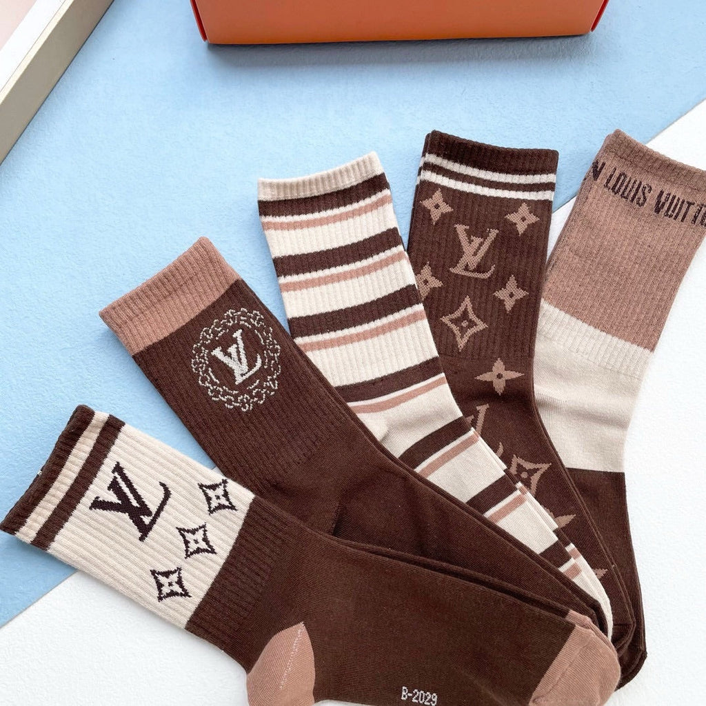 LOUIS VUITTON CREW SOCKS 414491 (1 BOX)