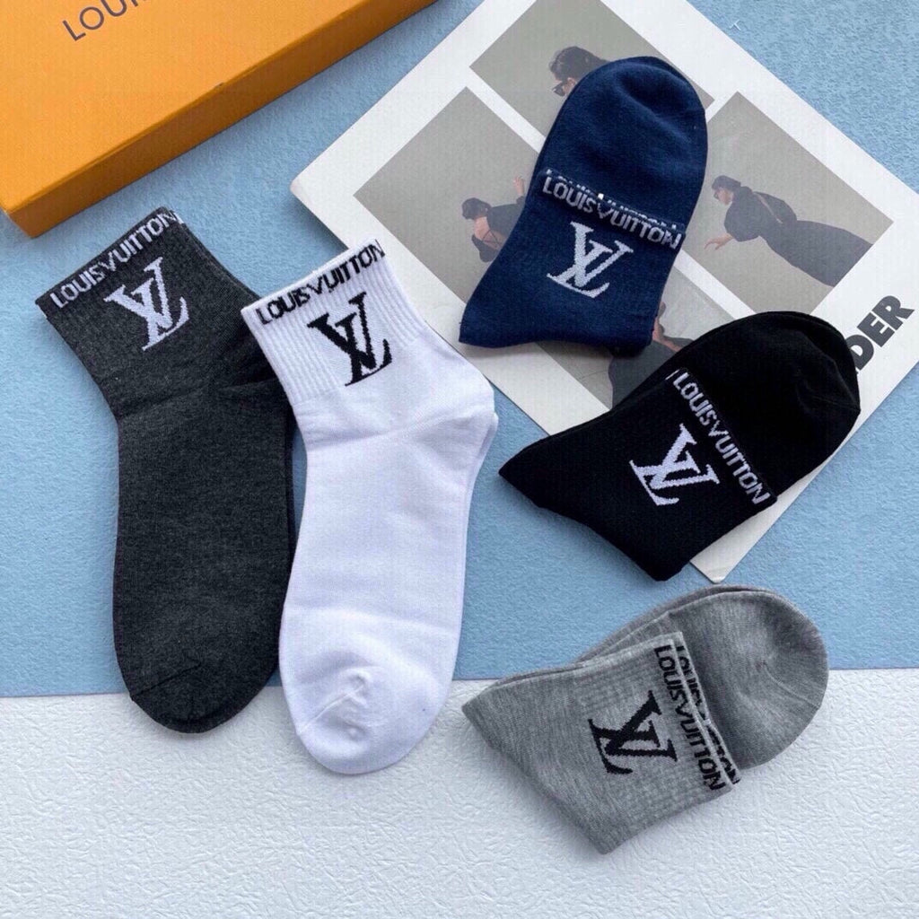 LOUIS VUITTON LOW-CUT SOCKS 423890 (1 BOX)