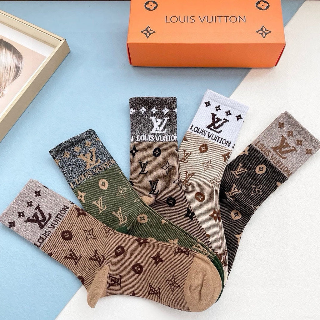 LOUIS VUITTON CREW SOCKS 425579 (1 BOX)