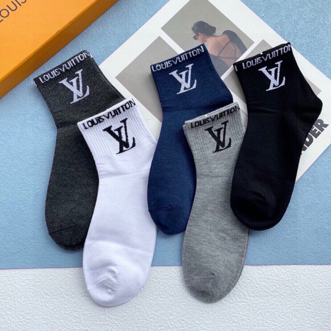 LOUIS VUITTON LOW-CUT SOCKS 425579 (1 BOX)