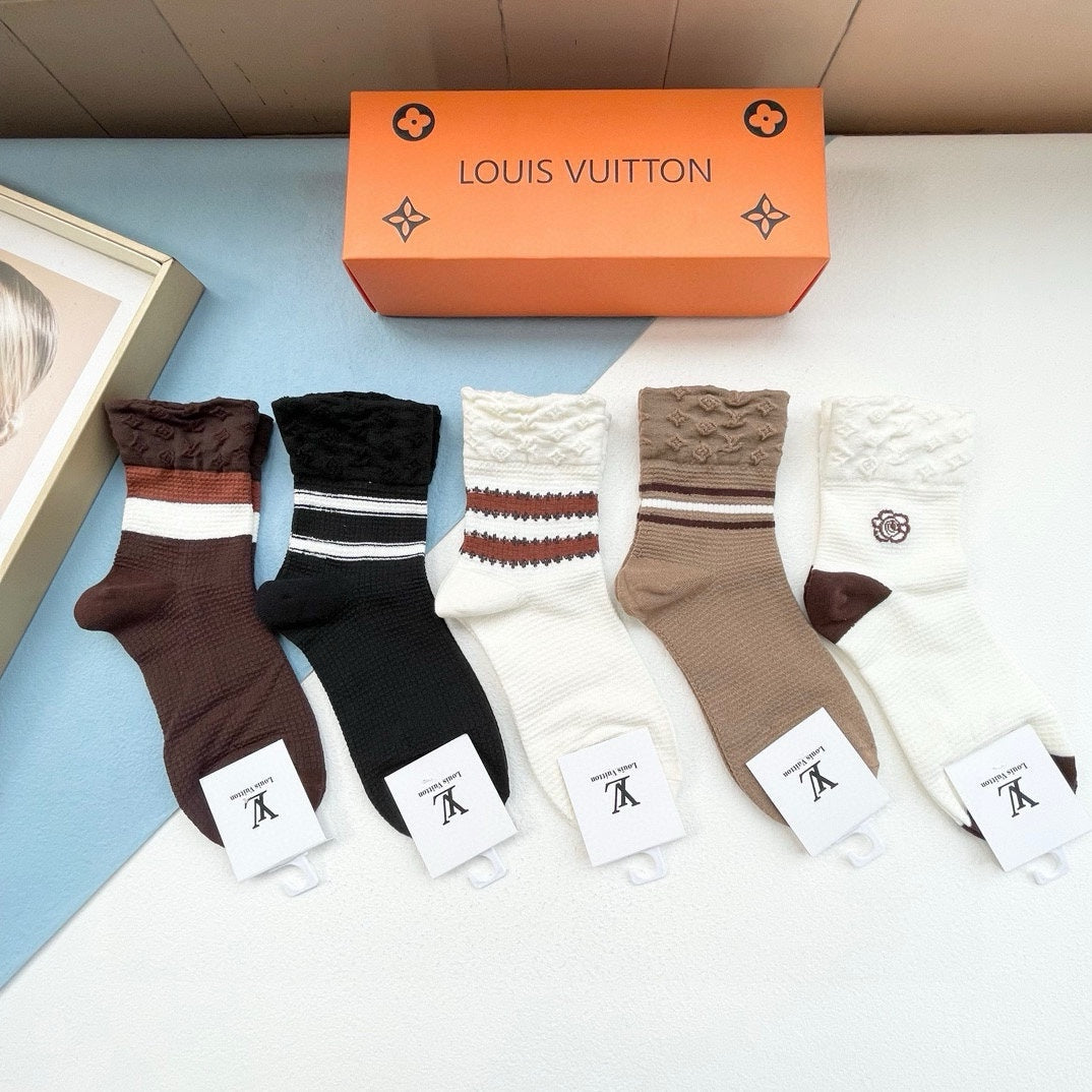 LOUIS VUITTON LOW-CUT SOCKS 427513 (1 BOX)