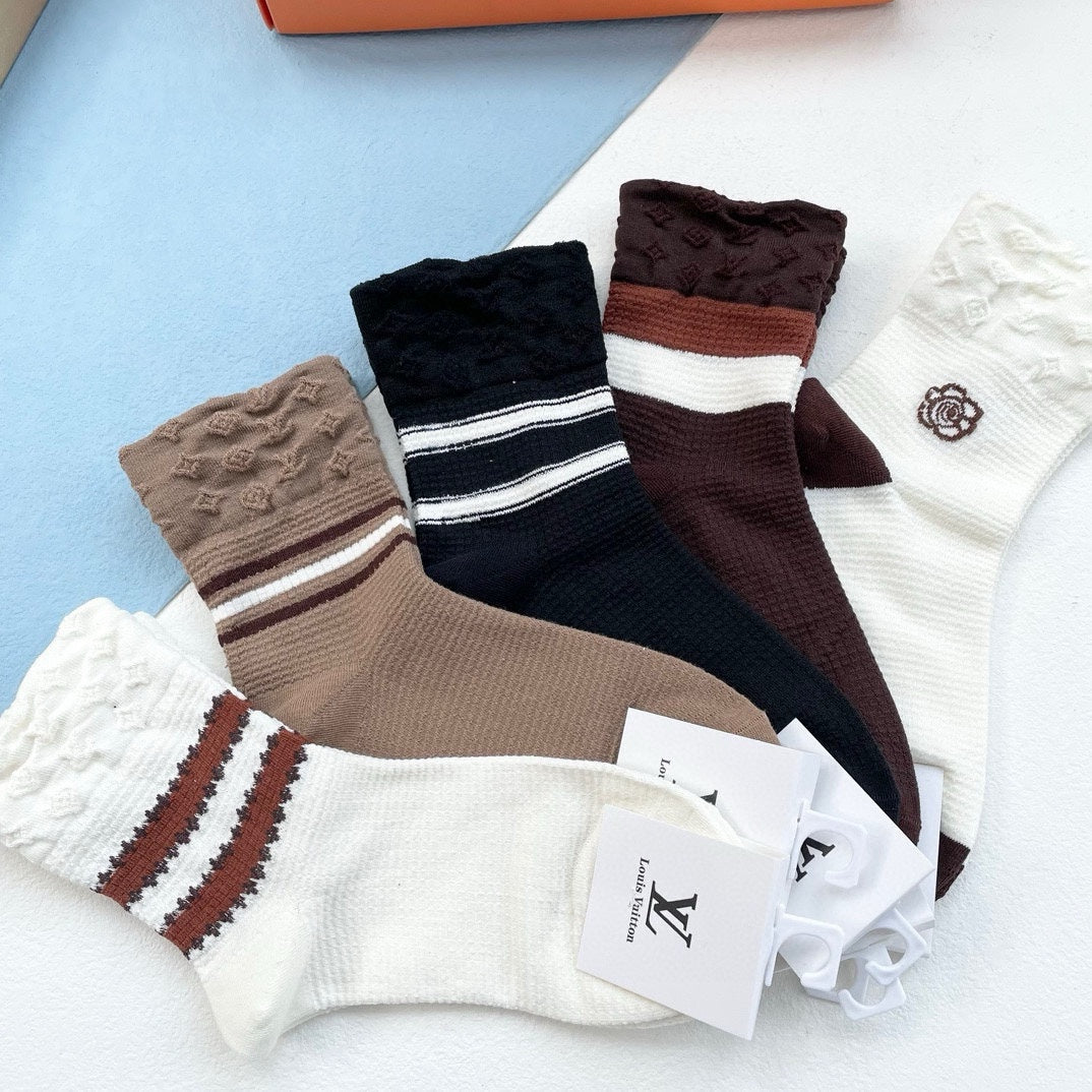 LOUIS VUITTON LOW-CUT SOCKS 427513 (1 BOX)