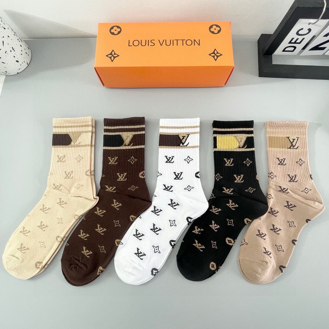 LOUIS VUITTON CREW SOCKS 427548 (1 BOX)