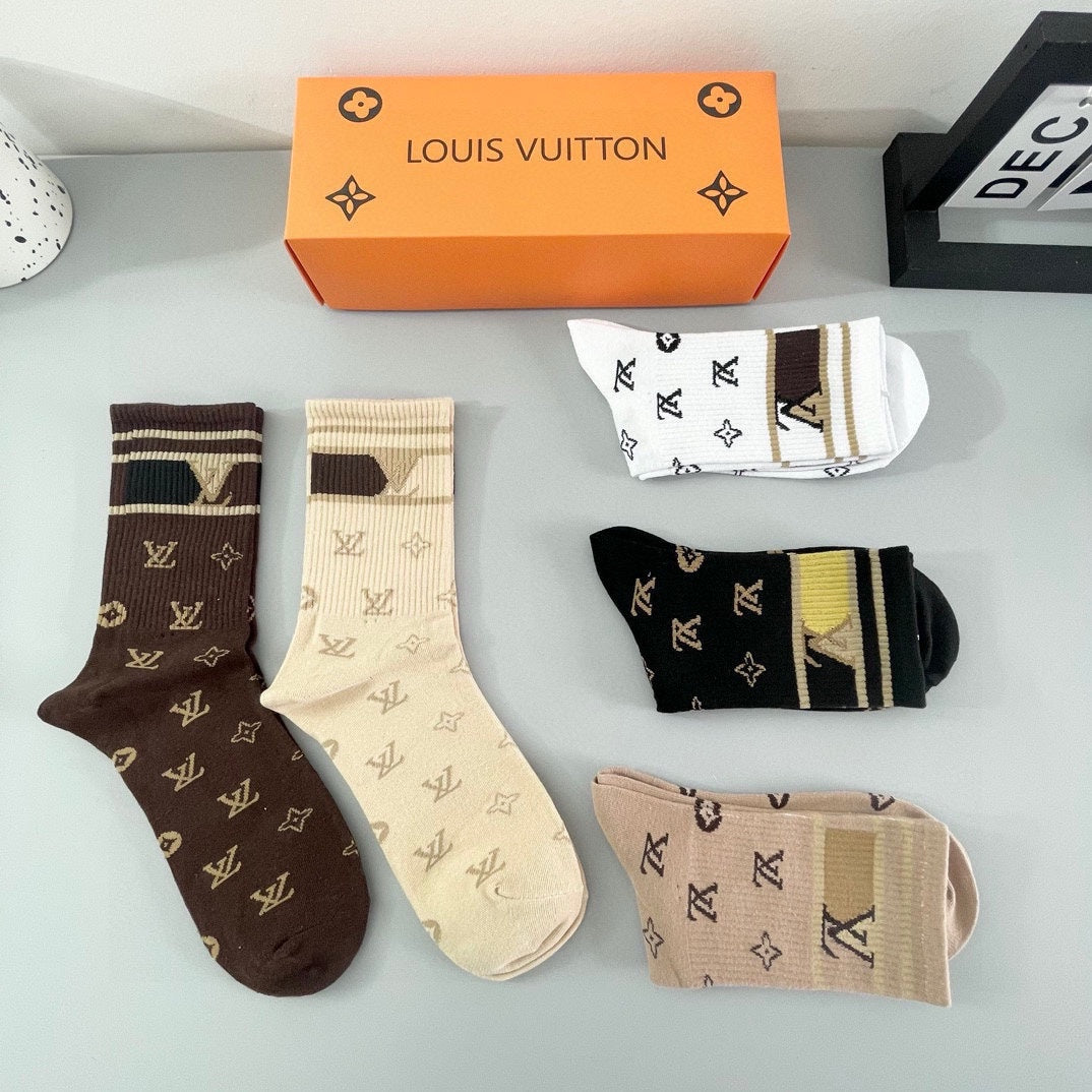 LOUIS VUITTON CREW SOCKS 427548 (1 BOX)