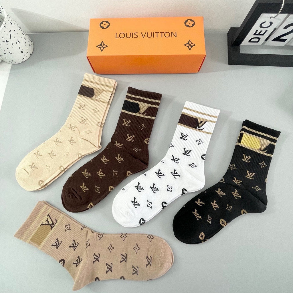 LOUIS VUITTON CREW SOCKS 427548 (1 BOX)