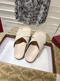 GUCCI SLIDES IN NUDE BEIGE SUEDE WITH EMBOSSED LOGO STYLE 7