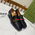 GUCCI LOAFER 35 CM IN BLACK CALFSKIN GOLD HARDWARE