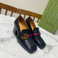 GUCCI 26S  LOAFERS 75 MM IN BLACK CALFSKIN STYLE 2