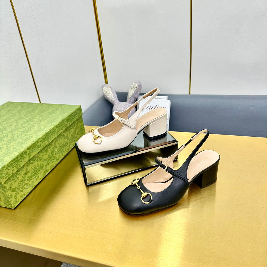 GUCCI HORSEBIT PUMP IN BLACK SHEEPSKIN