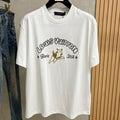 LOUIS VUITTON LV T-SHIRT IN WHITE COTTON LOGO PRINT 238865