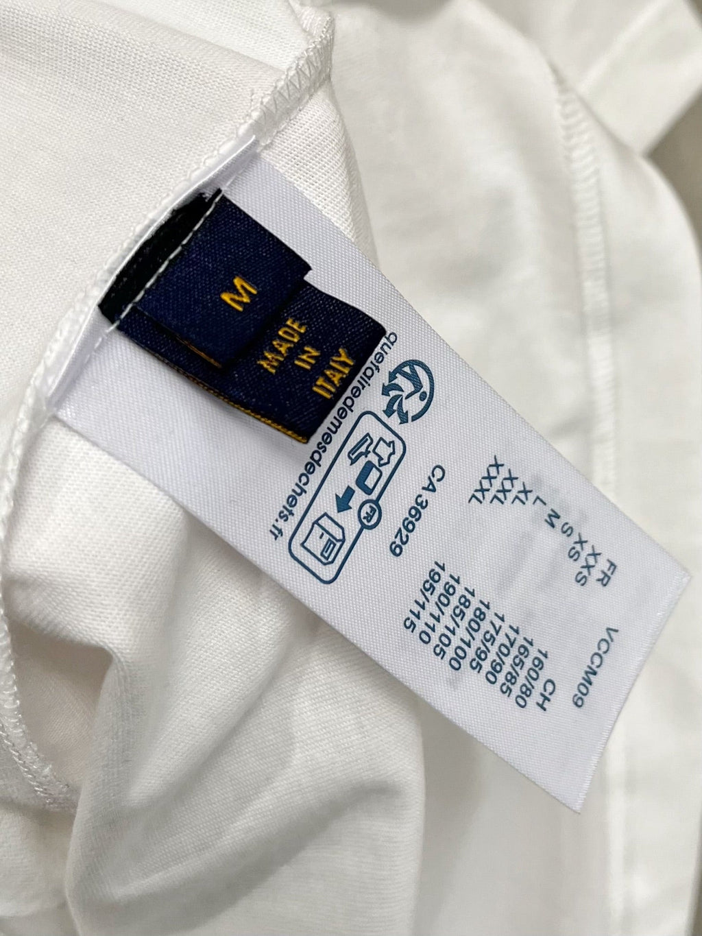 LOUIS VUITTON LV T-SHIRT IN WHITE COTTON LOGO PRINT 238865