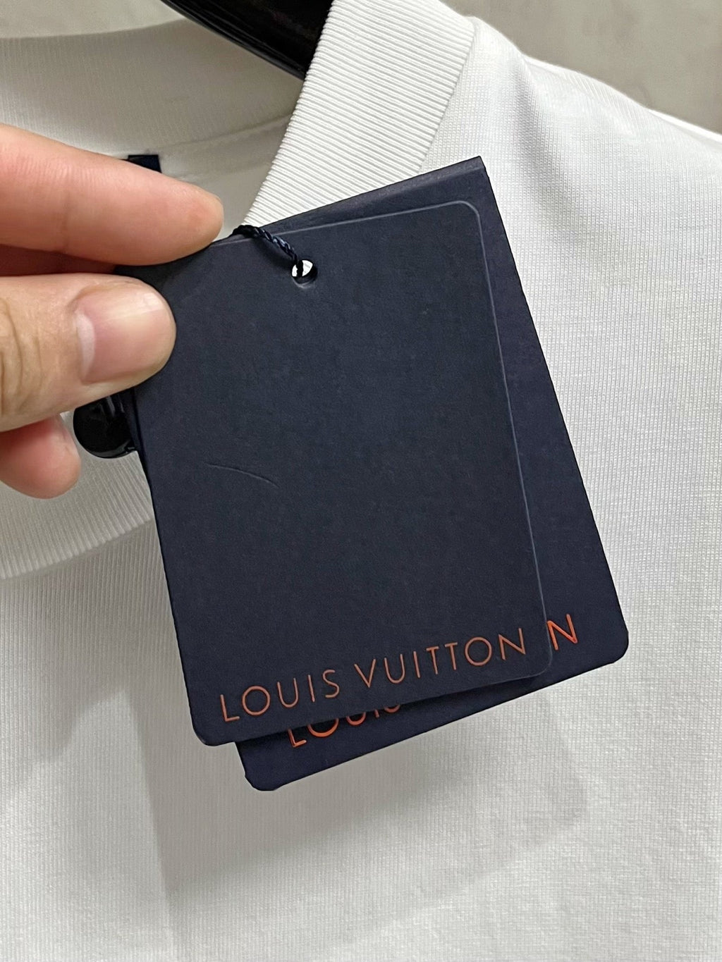 LOUIS VUITTON LV T-SHIRT IN WHITE COTTON 238863