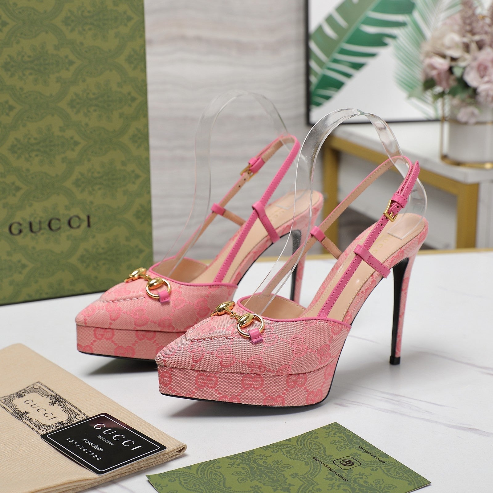 GUCCI Valentino High heels Pink