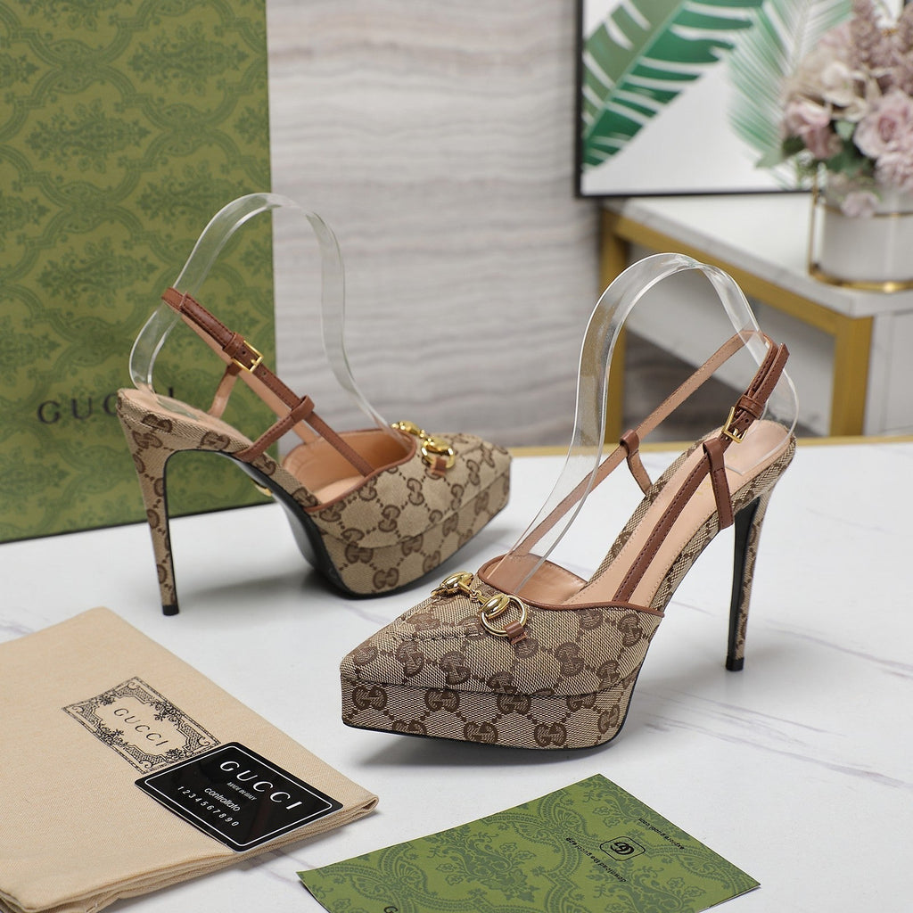GUCCI Valentino High heels Brown