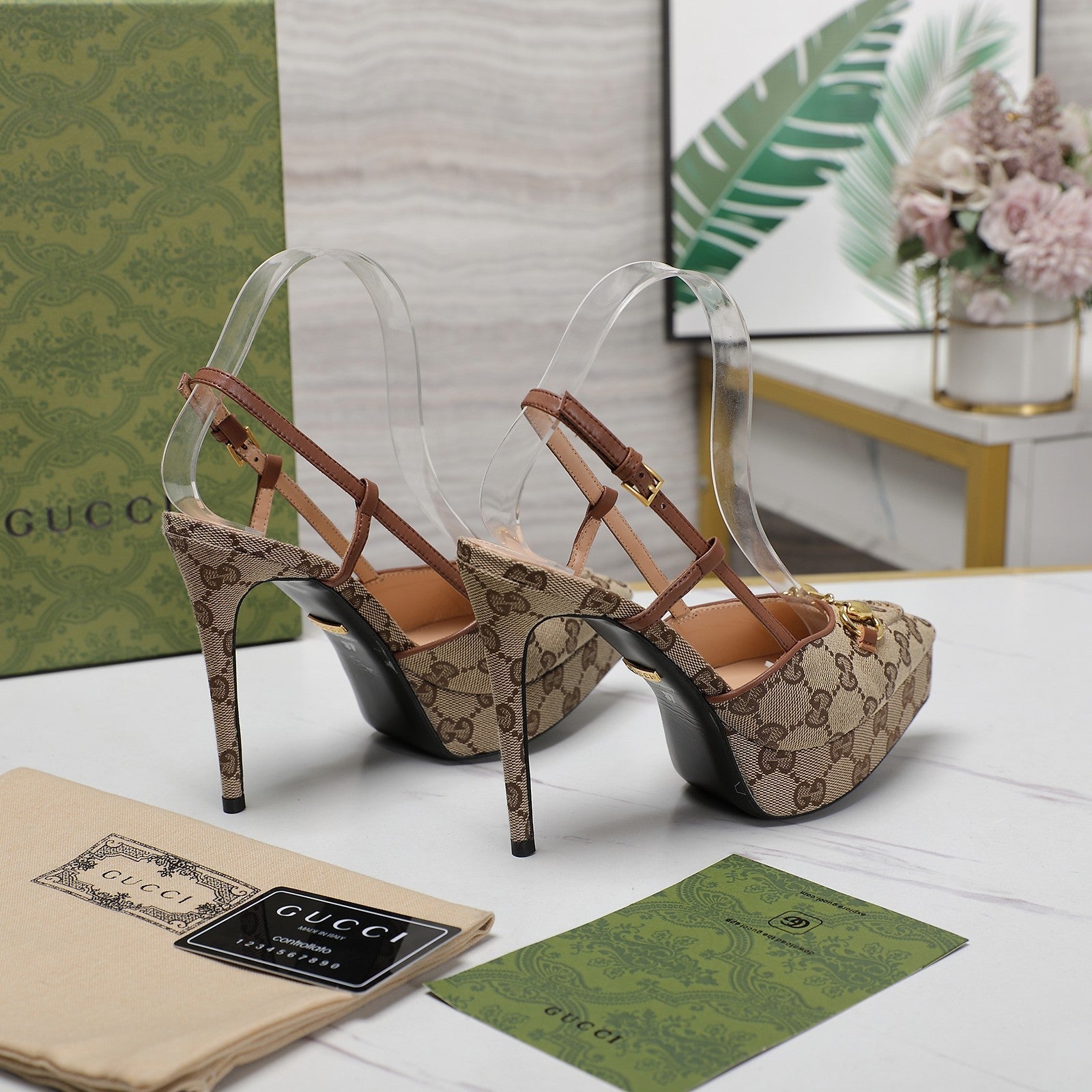 GUCCI Valentino High heels Brown
