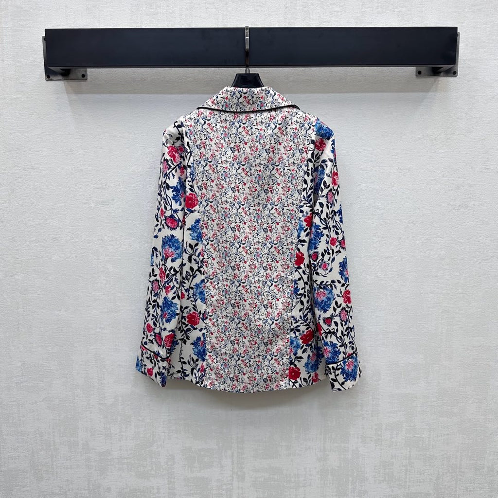LOUIS VUITTON LV MULTICOLOR FLORAL PRINT SHIRT 263834