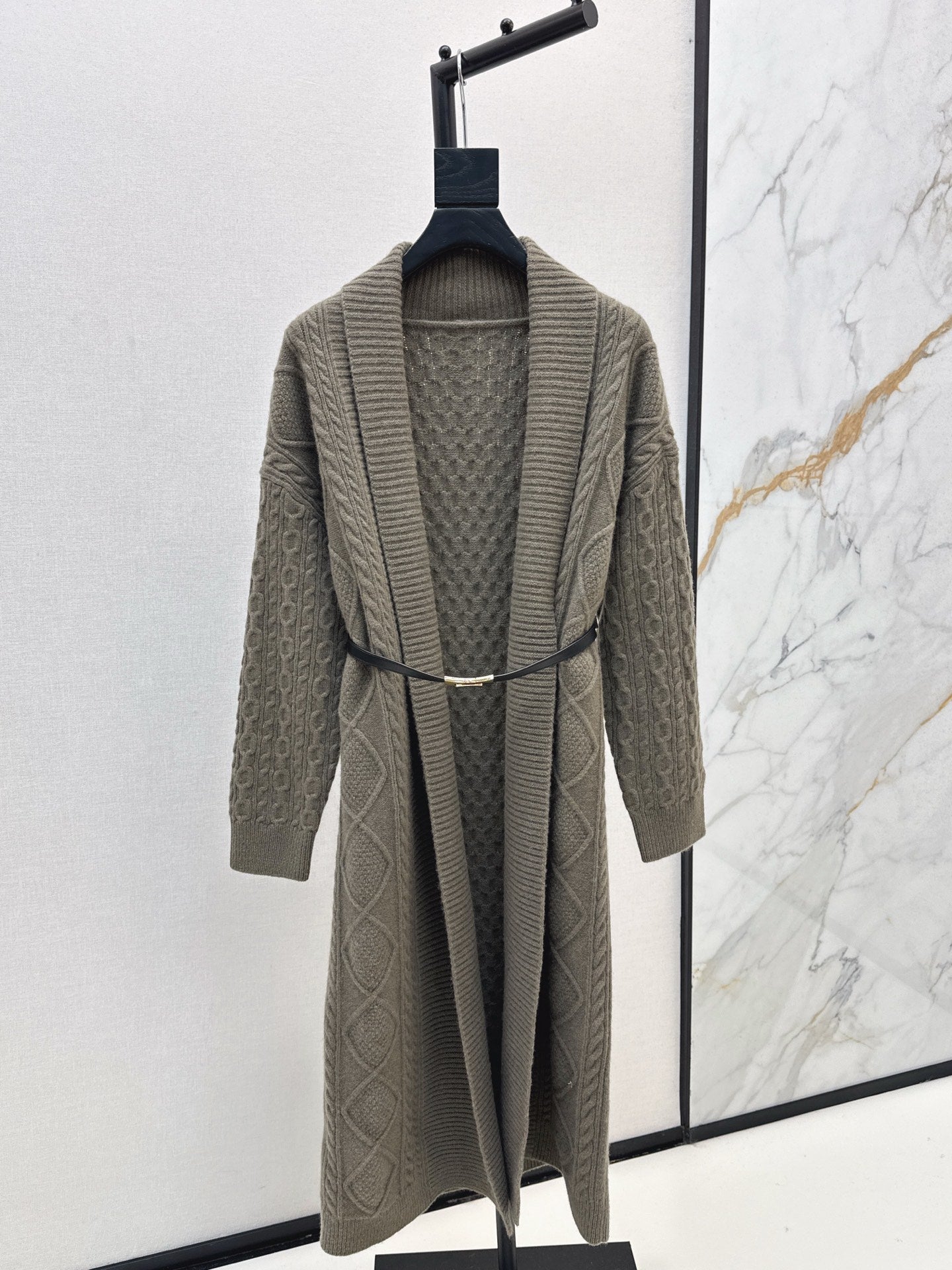 HERMES HERMES 25S LONG KNIT CARDIGAN 99430