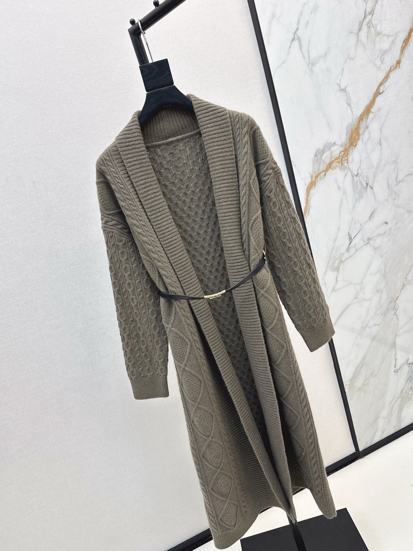 HERMES HERMES 25S LONG KNIT CARDIGAN 99430