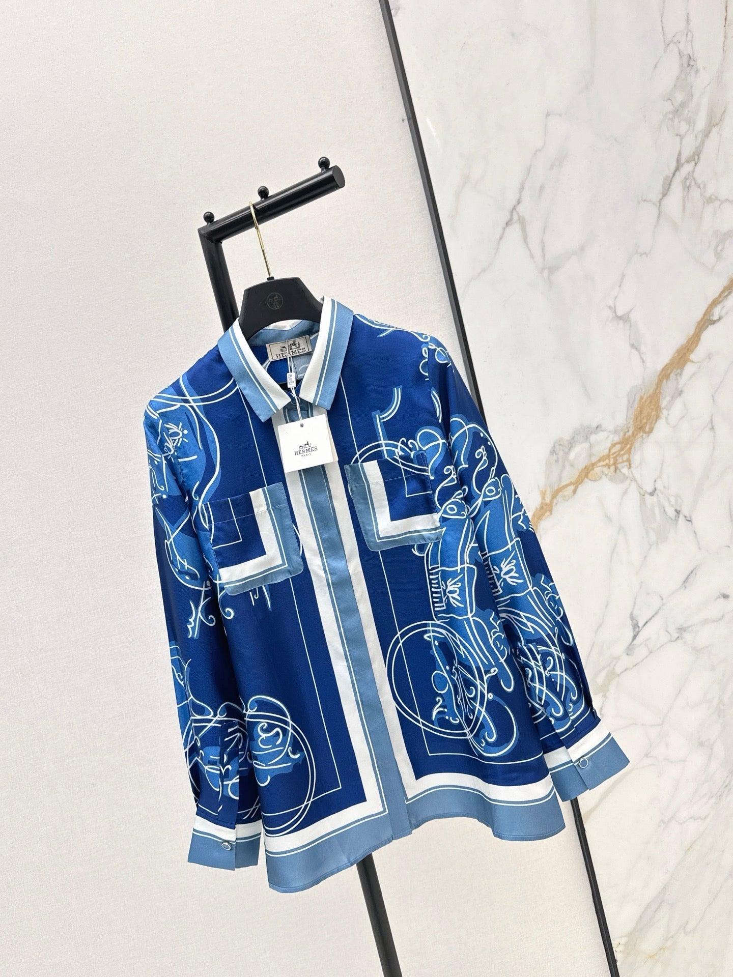 HERMES HERMES 25S SILK SHIRT 426