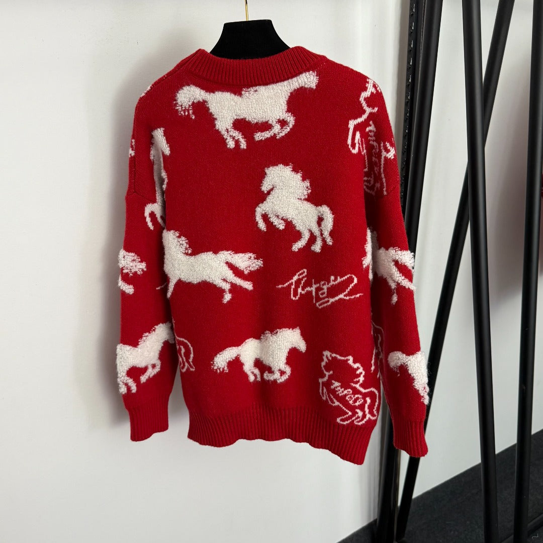 HERMES 25S LONG-SLEEVE SWEATER 468