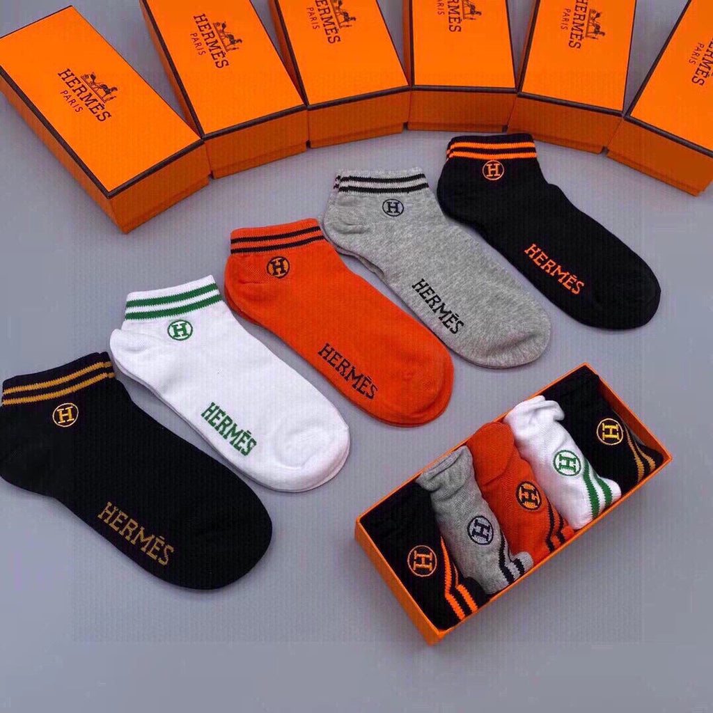 HERMES LOW-CUT SOCKS 241334 (1 BOX)