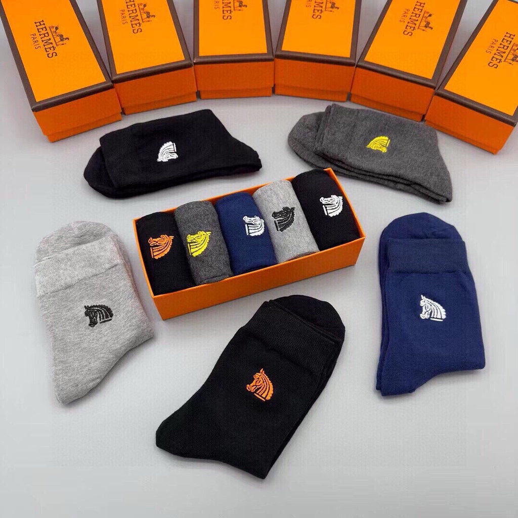 HERMES LOW-CUT SOCKS 403143 (1 BOX)