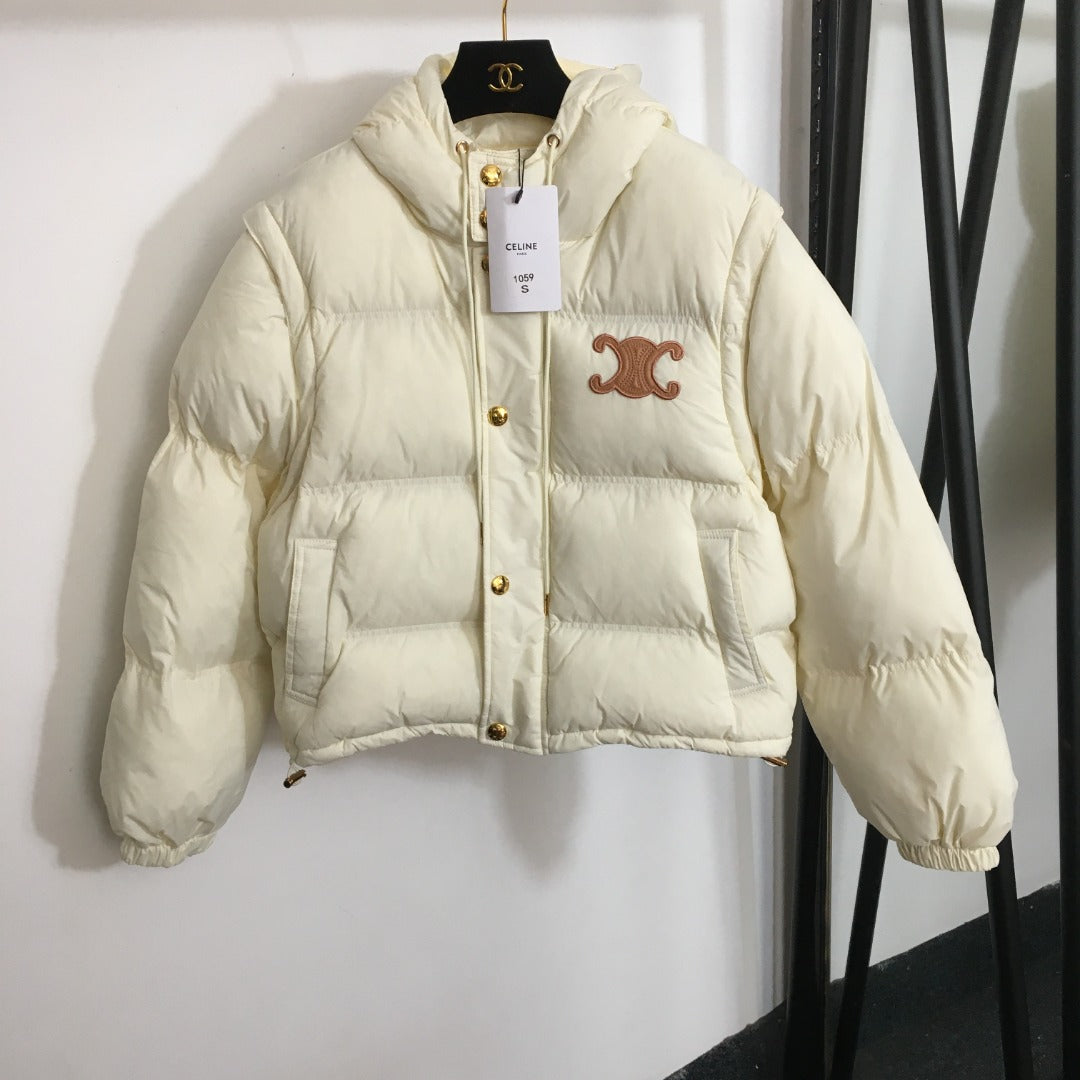 CELINE 25S LONG-SLEEVE HOODED JACKET 0010