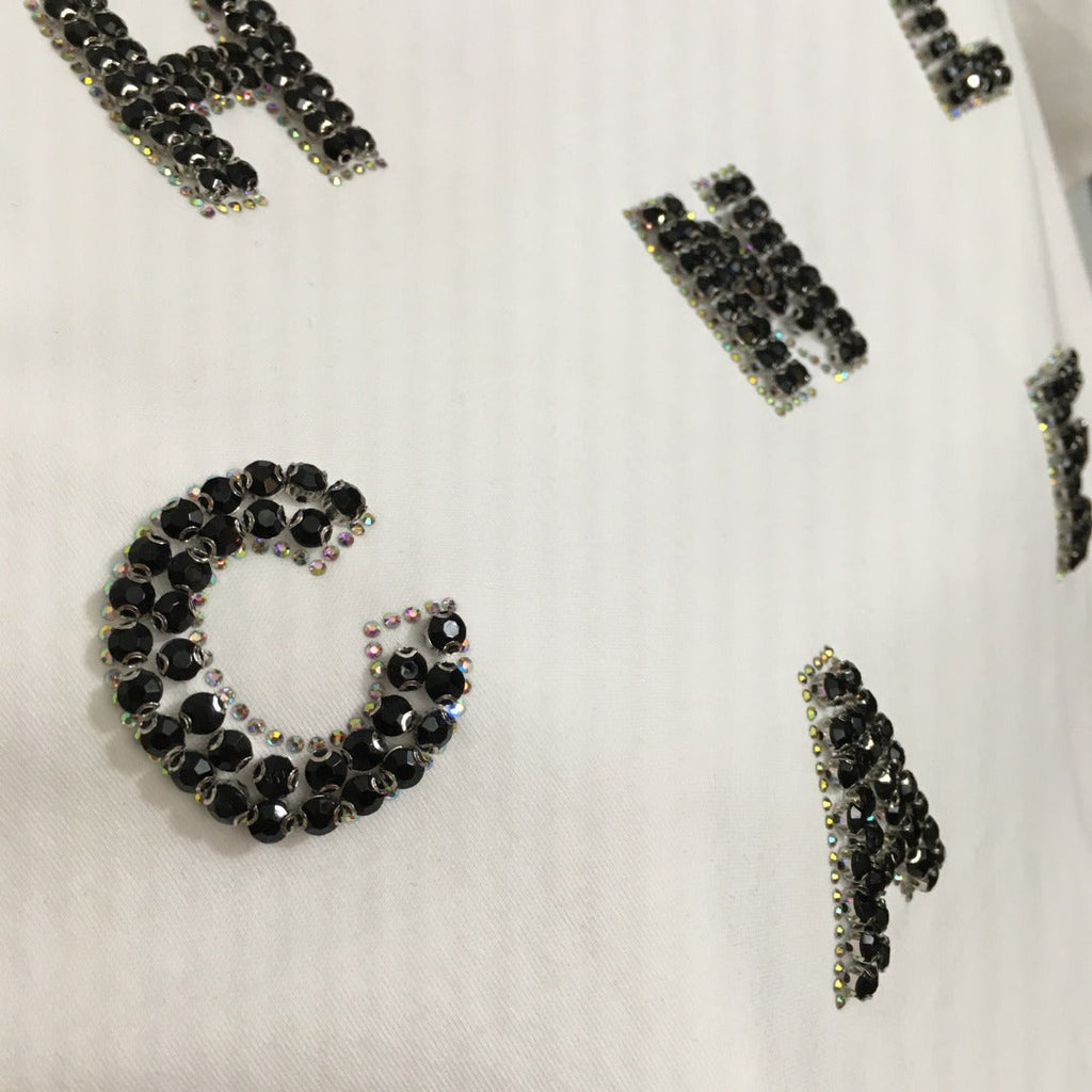 CHANEL 26S EMBELLISHED SHORT-SLEEVE T-SHIRT 850